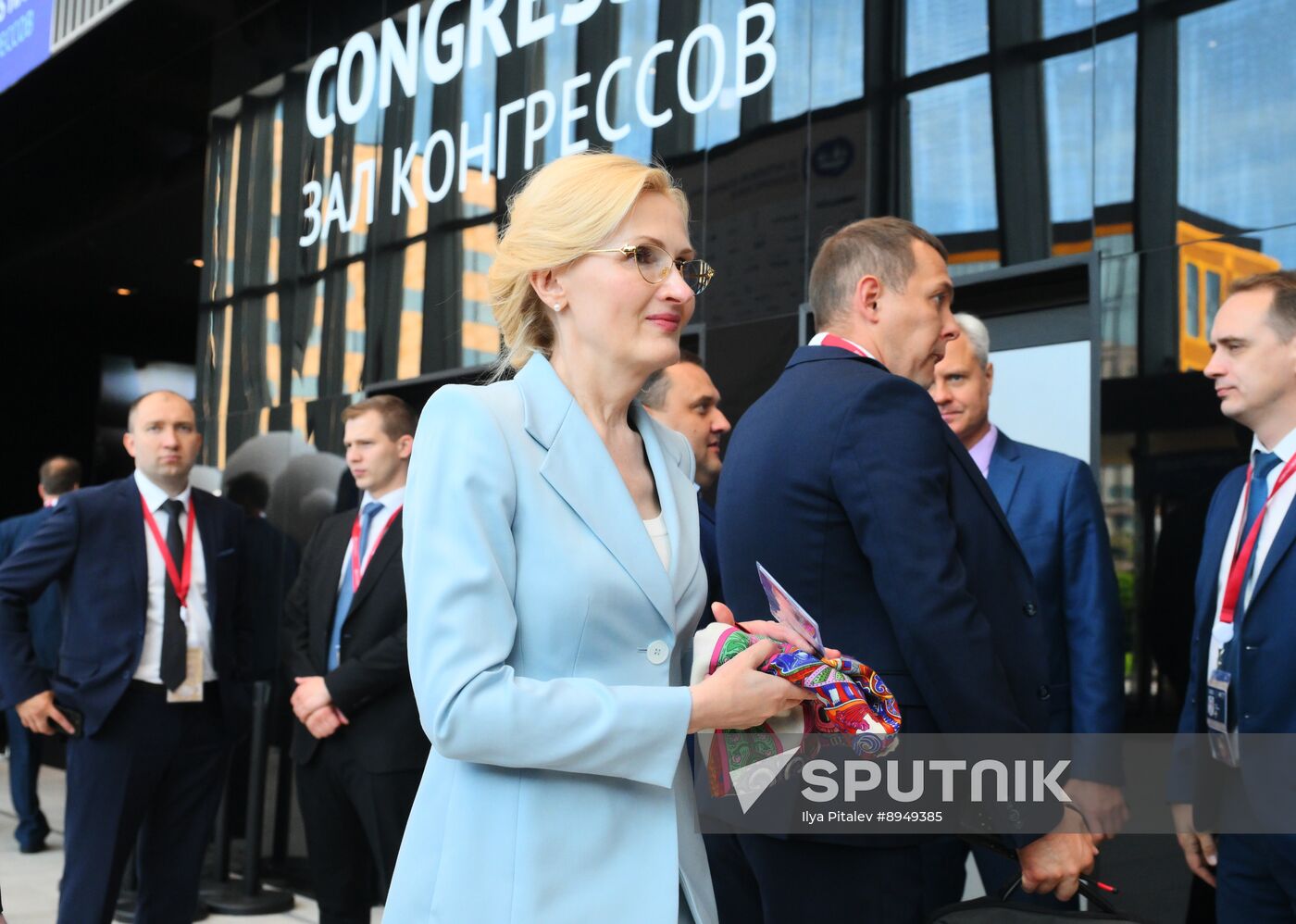 SPIEF-2025. Plenary Session. Guest Arrival
