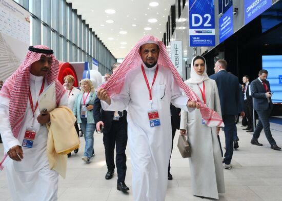 SPIEF-2025. Plenary Session. Guest Arrival