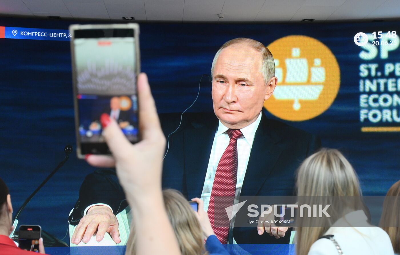 SPIEF-2024. Plenary Session Broadcast