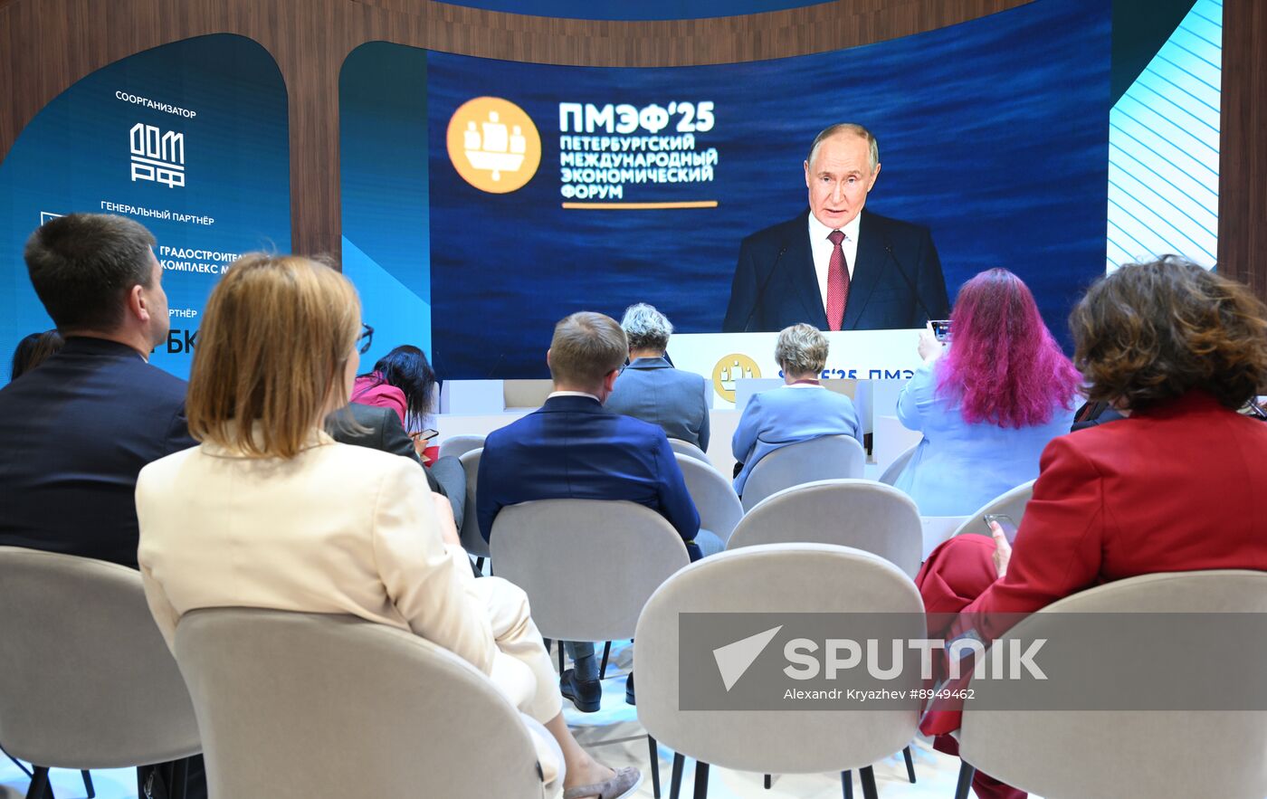 SPIEF-2024. Plenary Session Broadcast