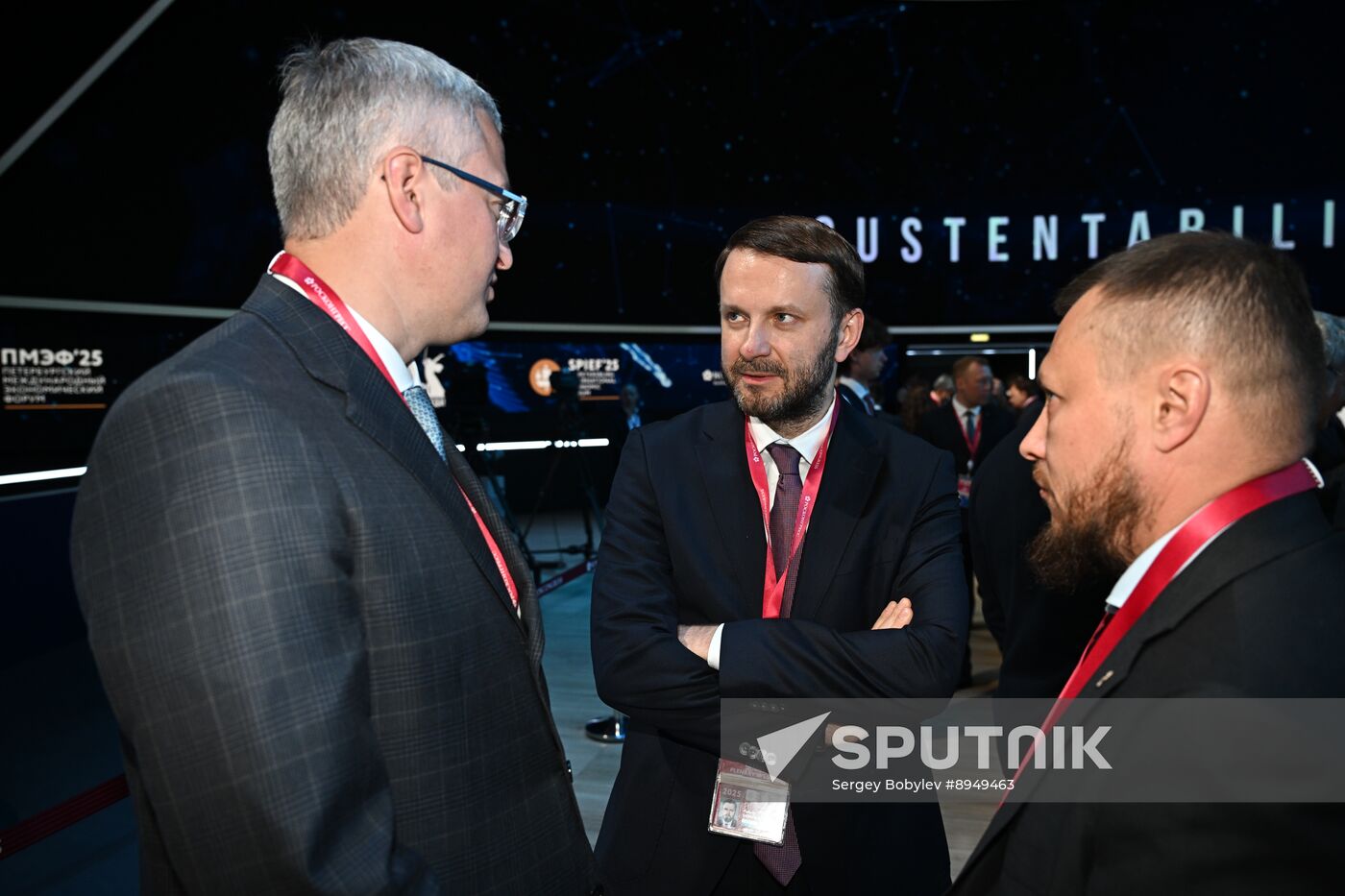 SPIEF-2025. Plenary Session. Guest Arrival