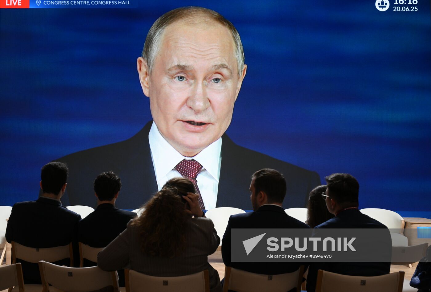 SPIEF-2024. Plenary Session Broadcast