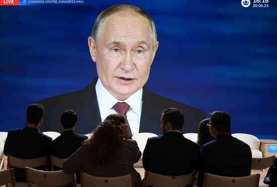 SPIEF-2024. Plenary Session Broadcast