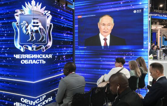 SPIEF-2024. Plenary Session Broadcast