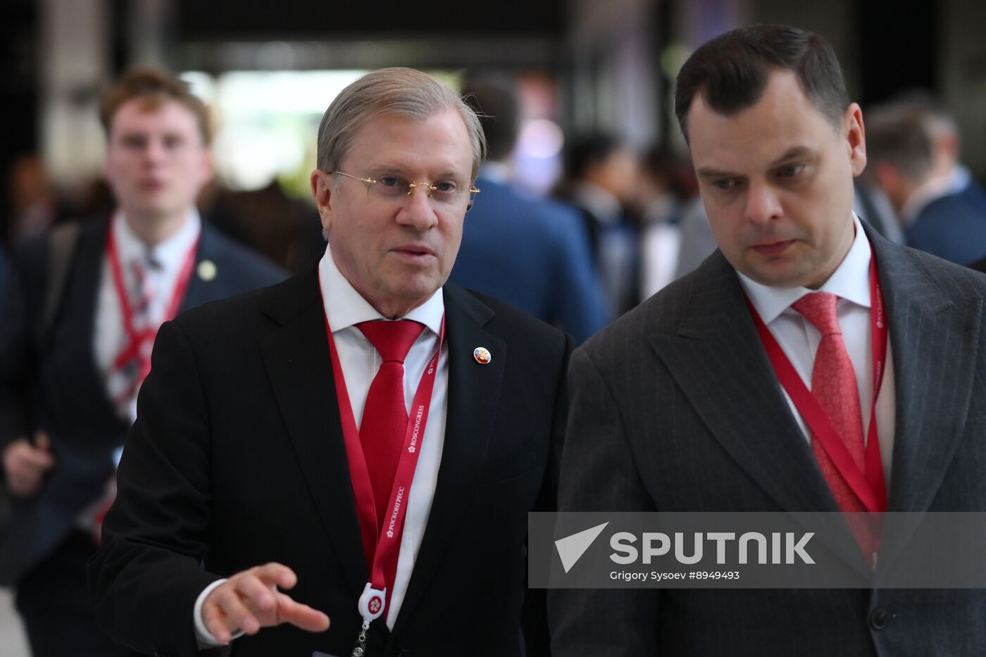 SPIEF-2025. Plenary Session. Guest Arrival