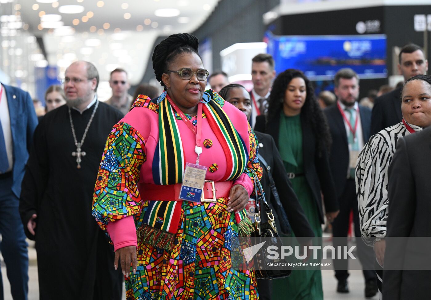SPIEF-2025. Plenary Session. Guest Arrival