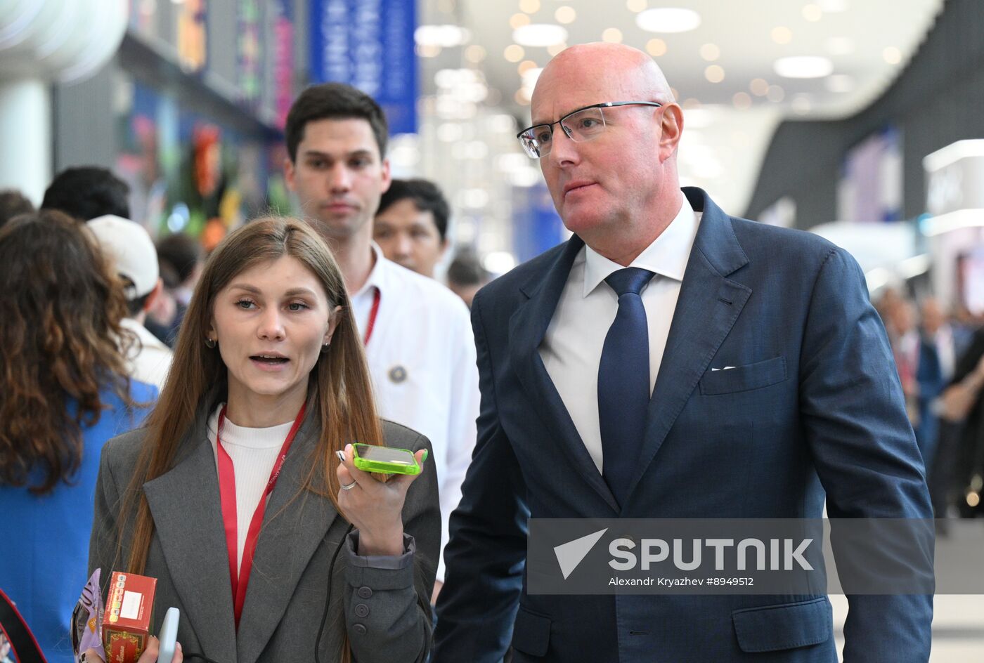 SPIEF-2025. Plenary Session. Guest Arrival