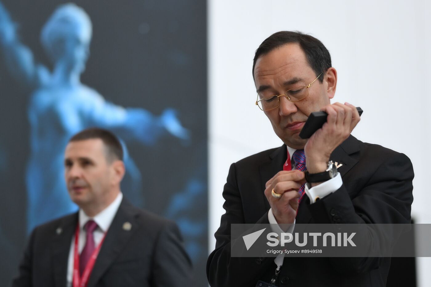 SPIEF-2025. Plenary Session. Guest Arrival