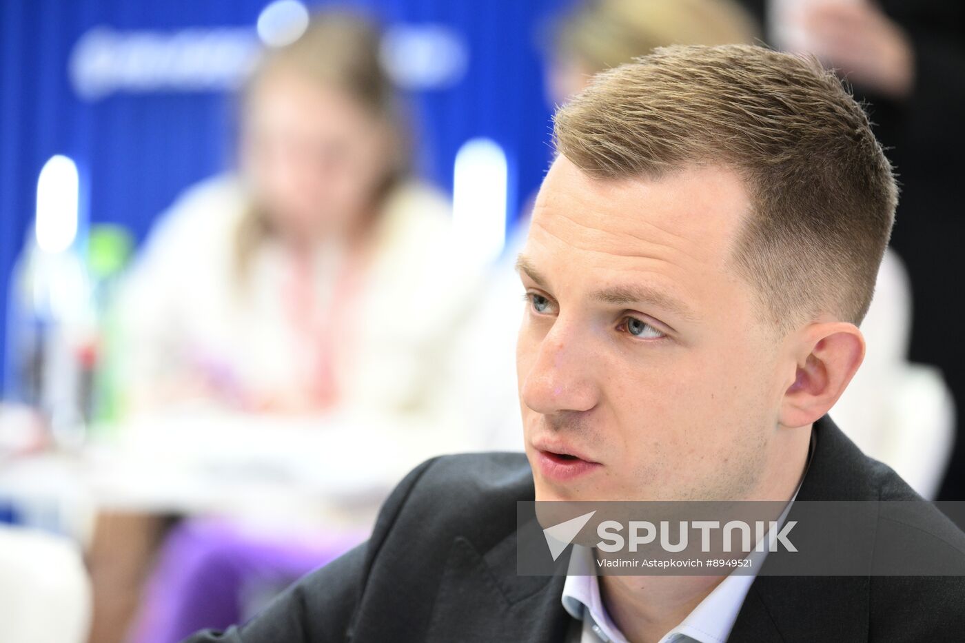 SPIEF-2025. RIA Novosti stand and Sputnik Radio studio