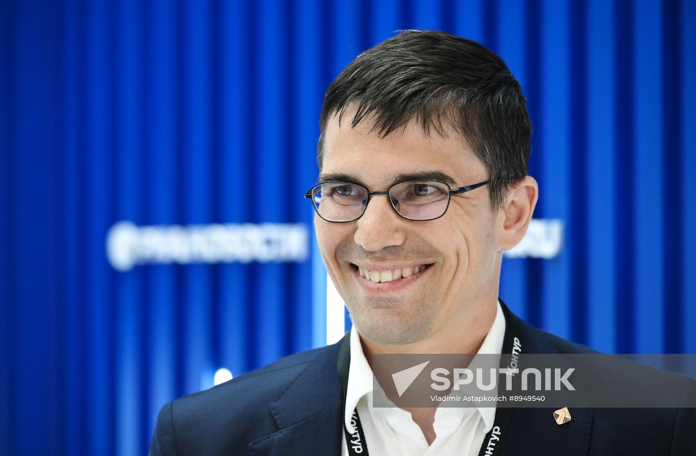 SPIEF-2025. RIA Novosti stand and Sputnik Radio studio