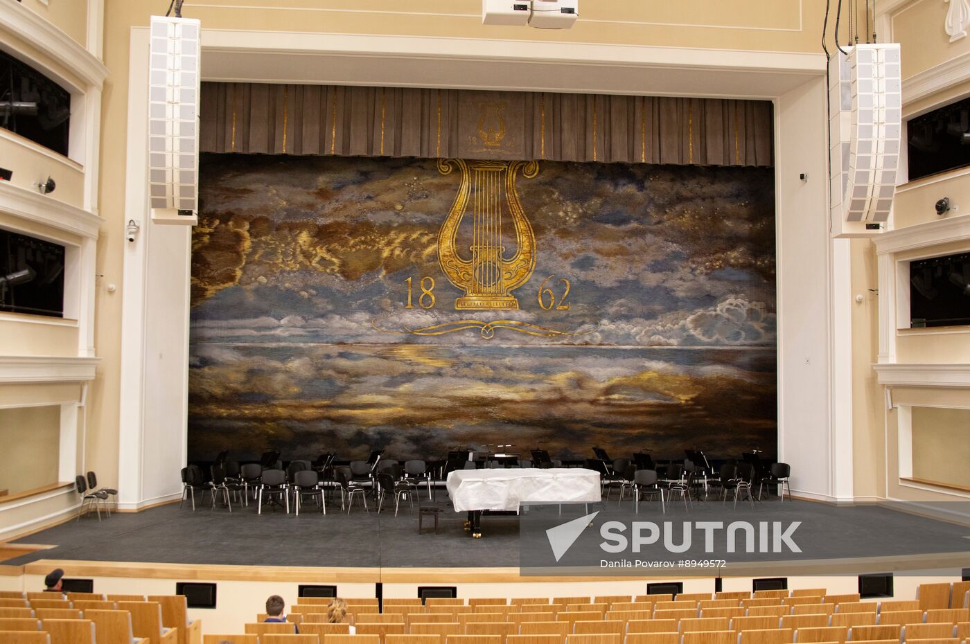 Russia St Petersburg Conservatory Restoration