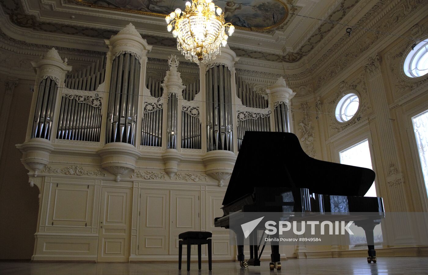 Russia St Petersburg Conservatory Restoration