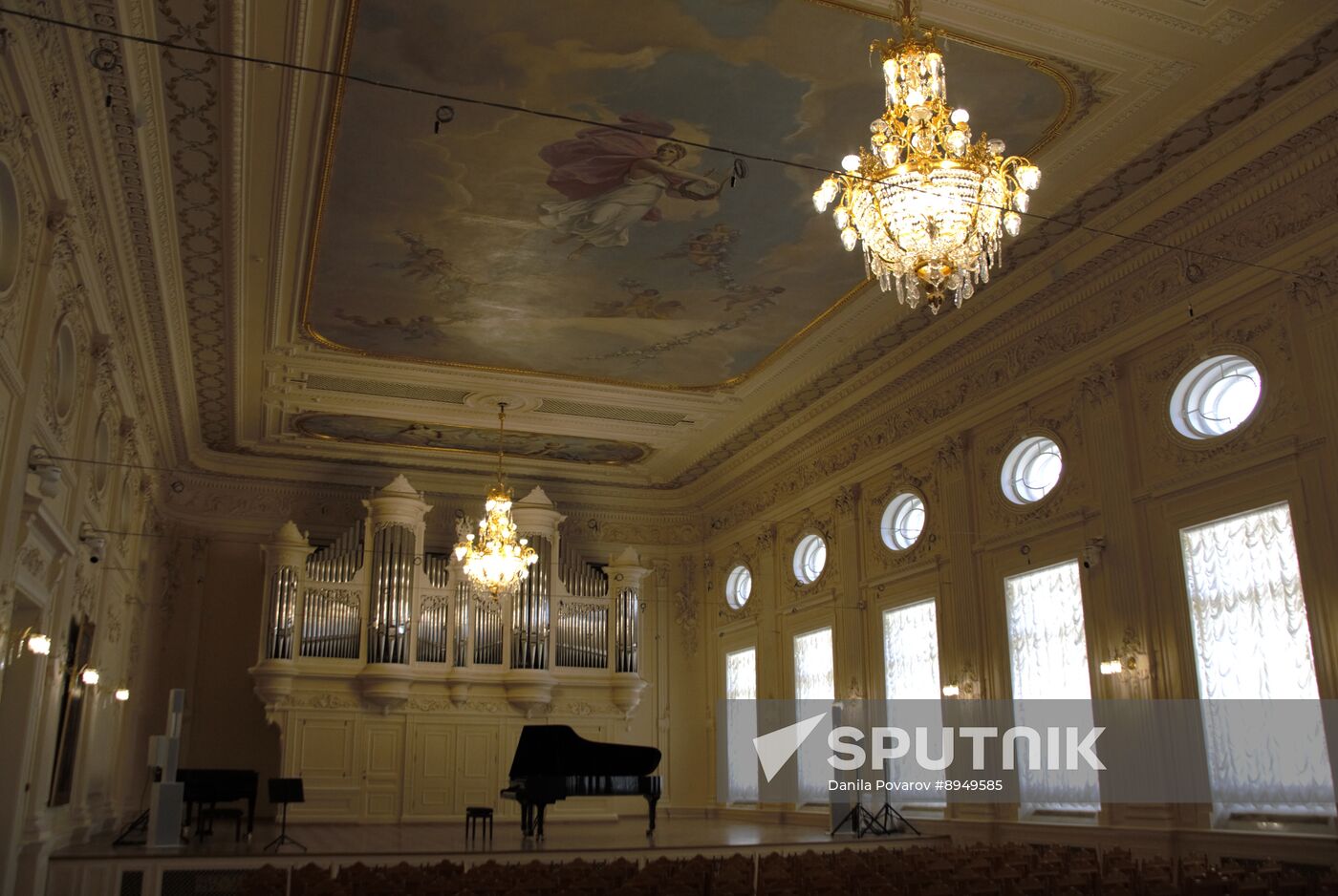 Russia St Petersburg Conservatory Restoration