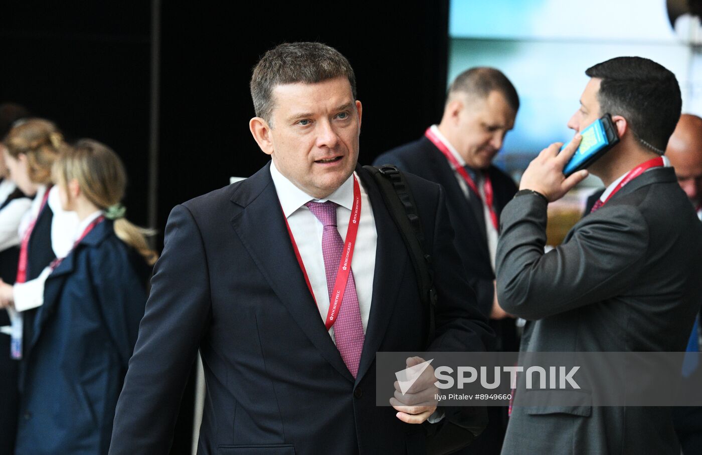 SPIEF-2025. Plenary Session. Guest Arrival