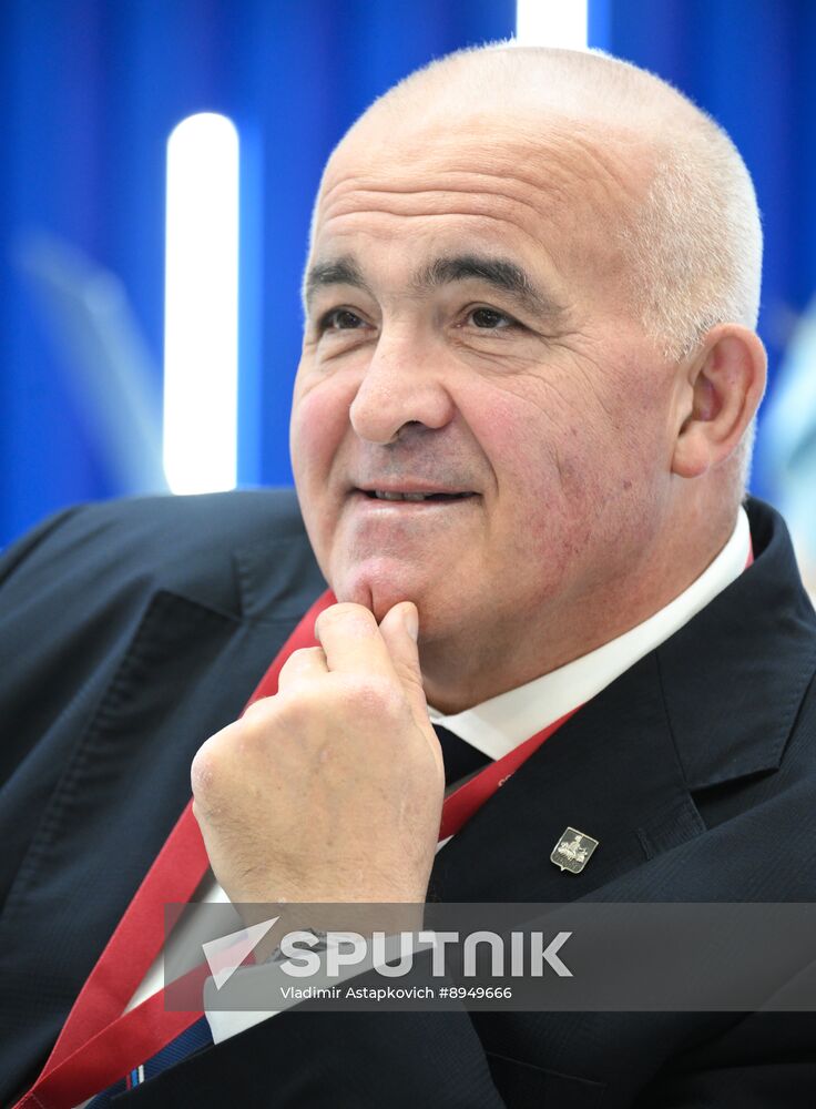SPIEF-2025. RIA Novosti stand and Sputnik Radio studio