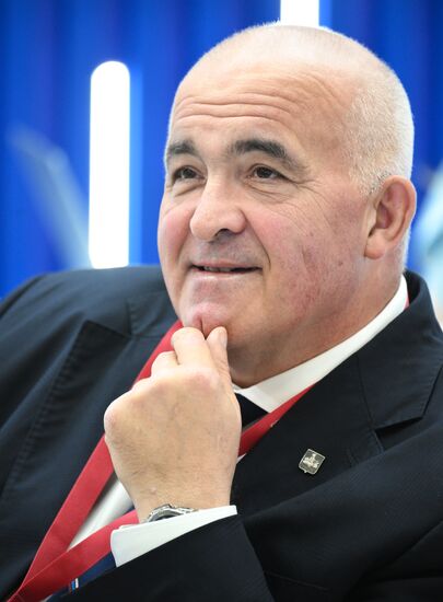 SPIEF-2025. RIA Novosti stand and Sputnik Radio studio