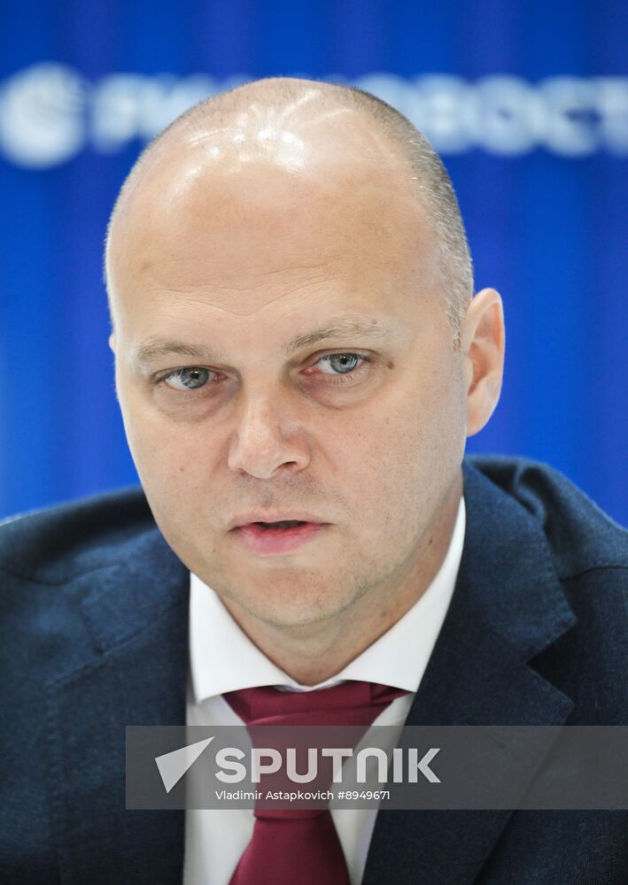 SPIEF-2025. RIA Novosti stand and Sputnik Radio studio