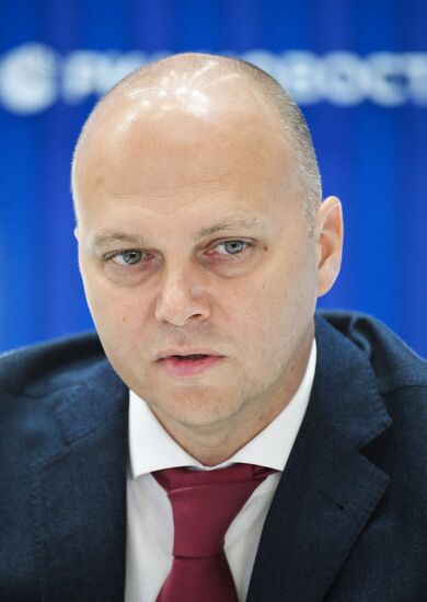 SPIEF-2025. RIA Novosti stand and Sputnik Radio studio