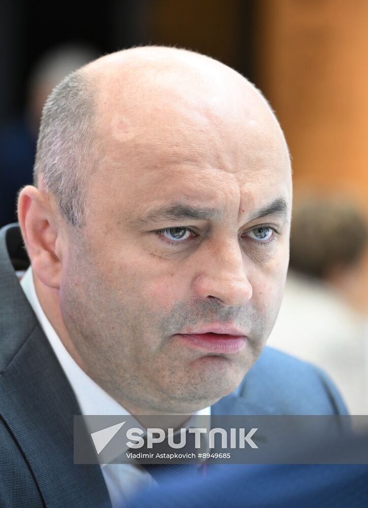 SPIEF-2025. RIA Novosti stand and Sputnik Radio studio