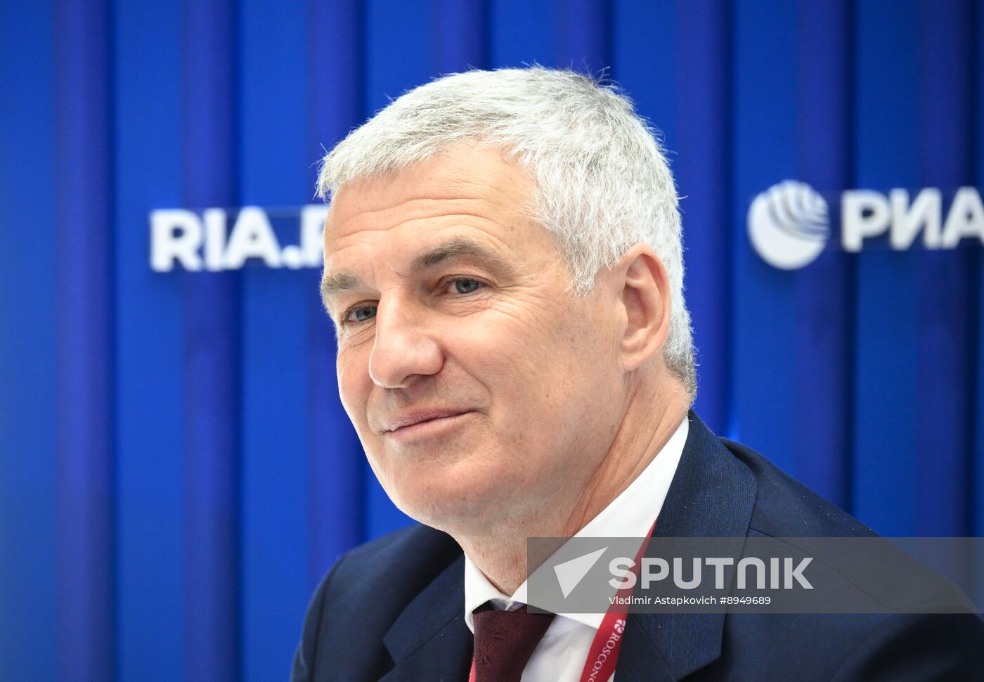 SPIEF-2025. RIA Novosti stand and Sputnik Radio studio