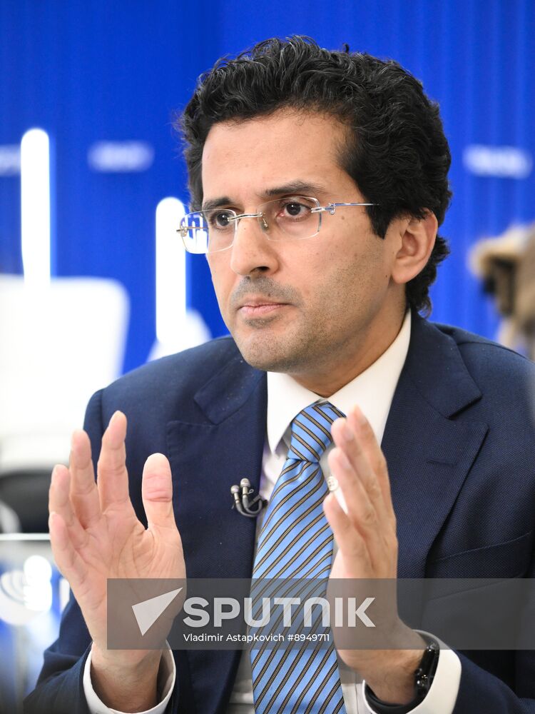 SPIEF-2025. RIA Novosti stand and Sputnik Radio studio