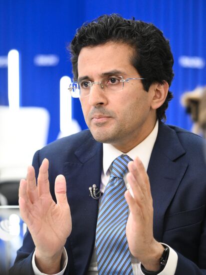 SPIEF-2025. RIA Novosti stand and Sputnik Radio studio