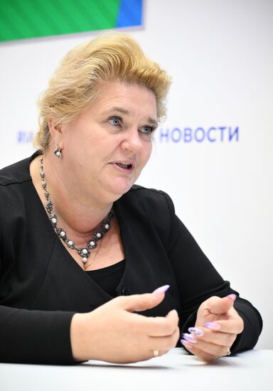 SPIEF-2025. RIA Novosti stand and Sputnik Radio studio