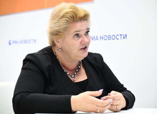 SPIEF-2025. RIA Novosti stand and Sputnik Radio studio