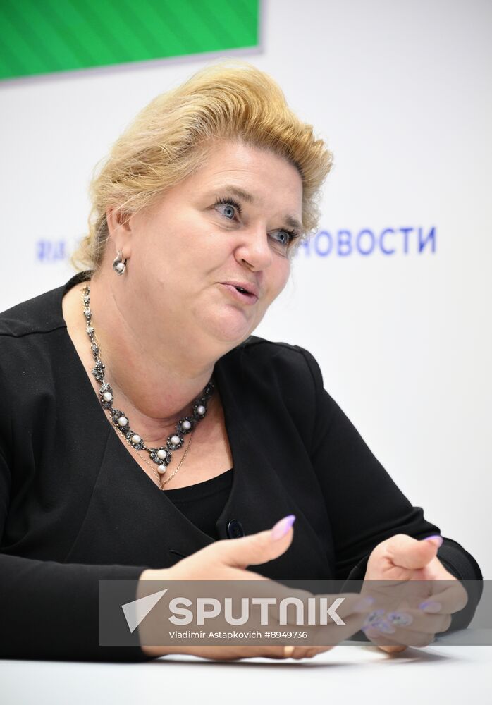 SPIEF-2025. RIA Novosti stand and Sputnik Radio studio