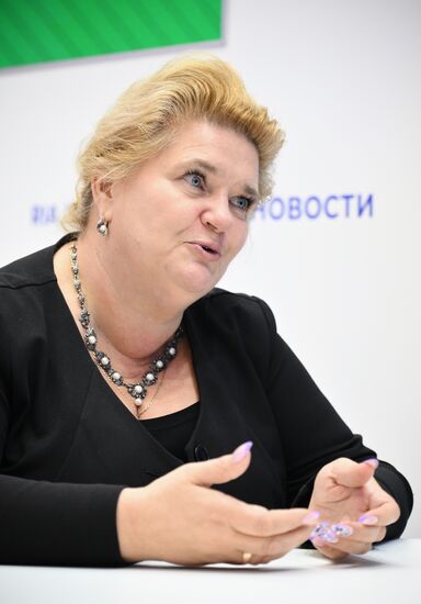 SPIEF-2025. RIA Novosti stand and Sputnik Radio studio