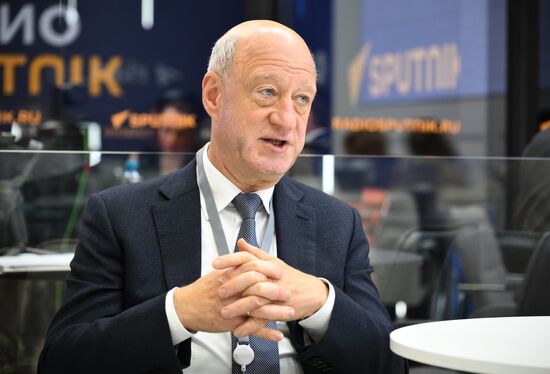 SPIEF-2025. RIA Novosti stand and Sputnik Radio studio