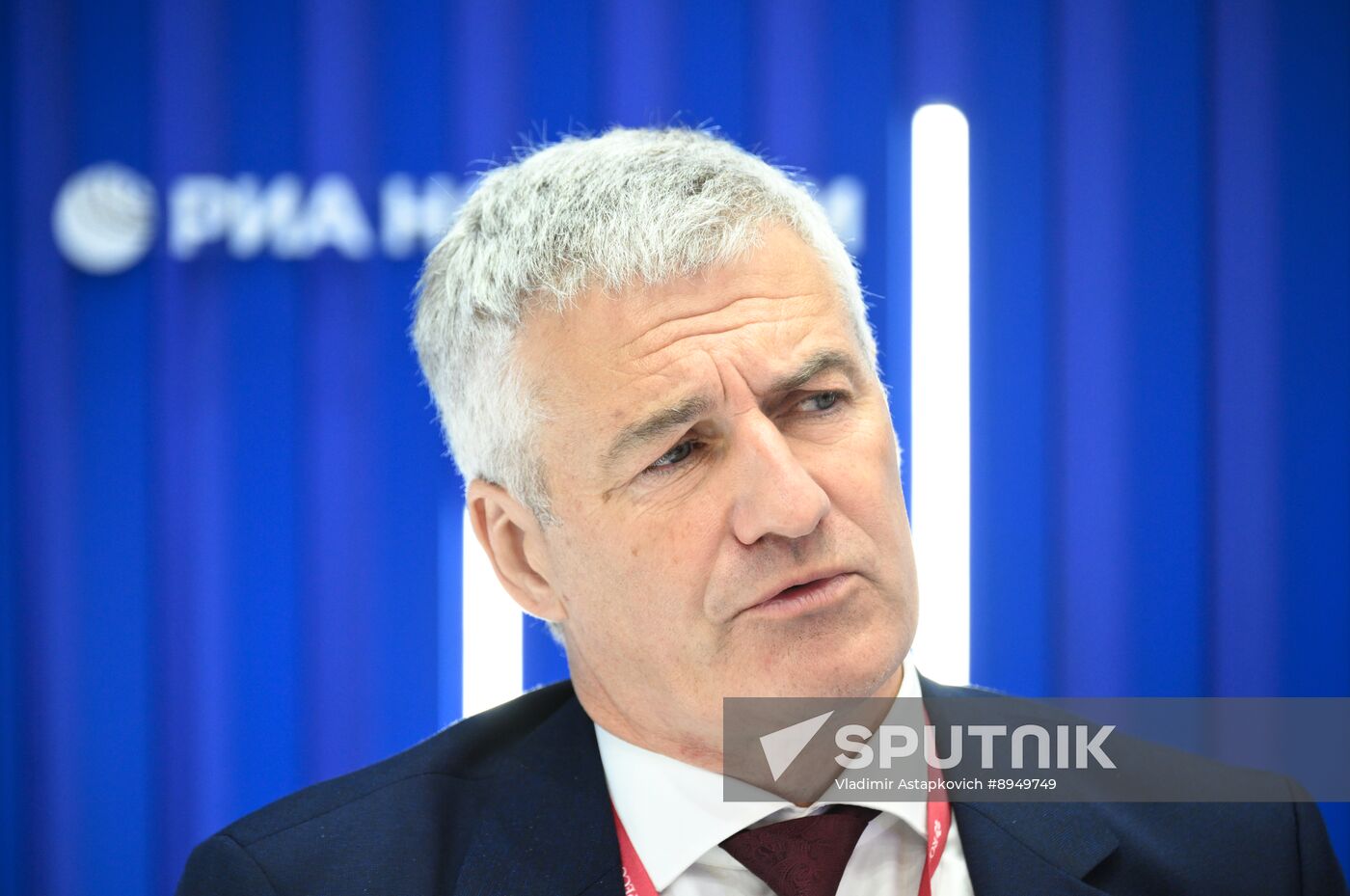SPIEF-2025. RIA Novosti stand and Sputnik Radio studio