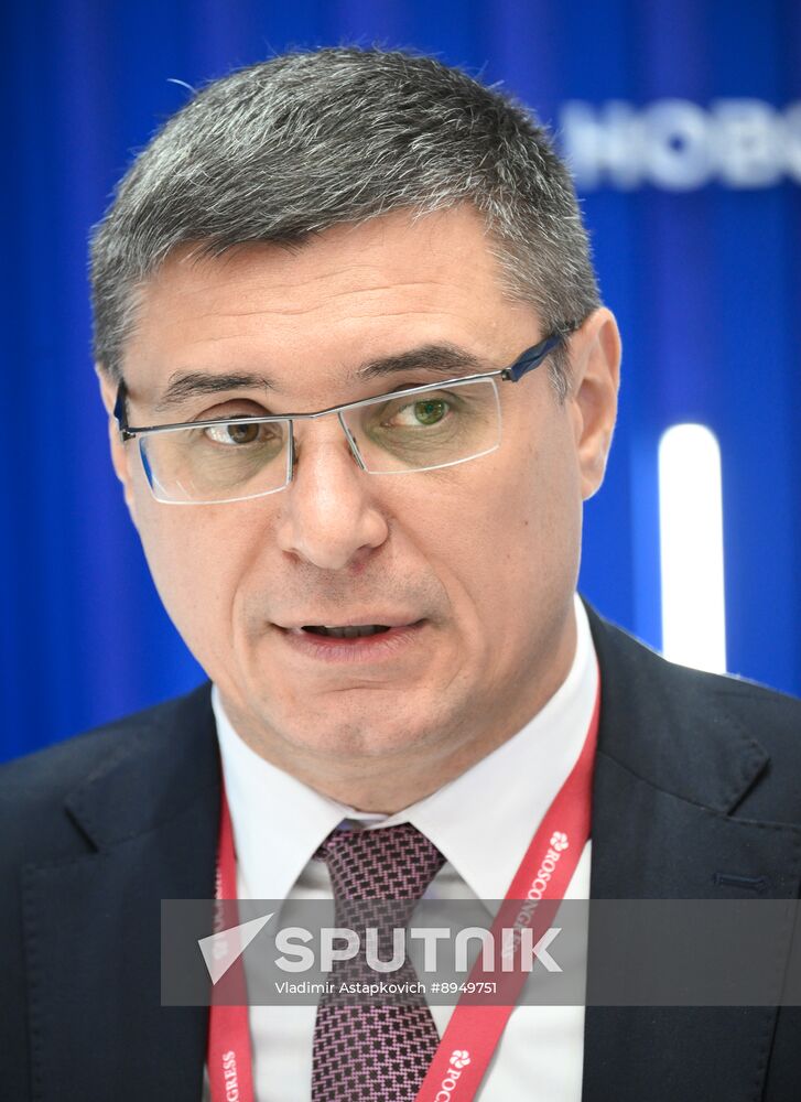 SPIEF-2025. RIA Novosti stand and Sputnik Radio studio