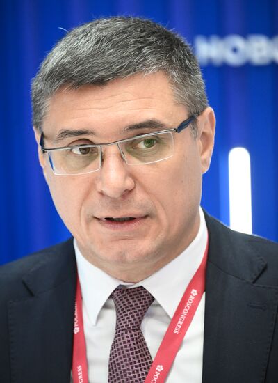 SPIEF-2025. RIA Novosti stand and Sputnik Radio studio