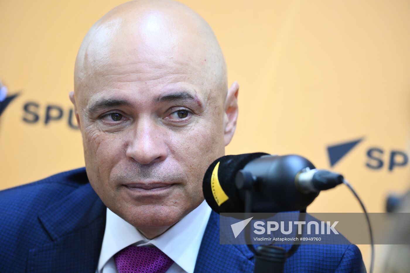 SPIEF-2025. RIA Novosti stand and Sputnik Radio studio