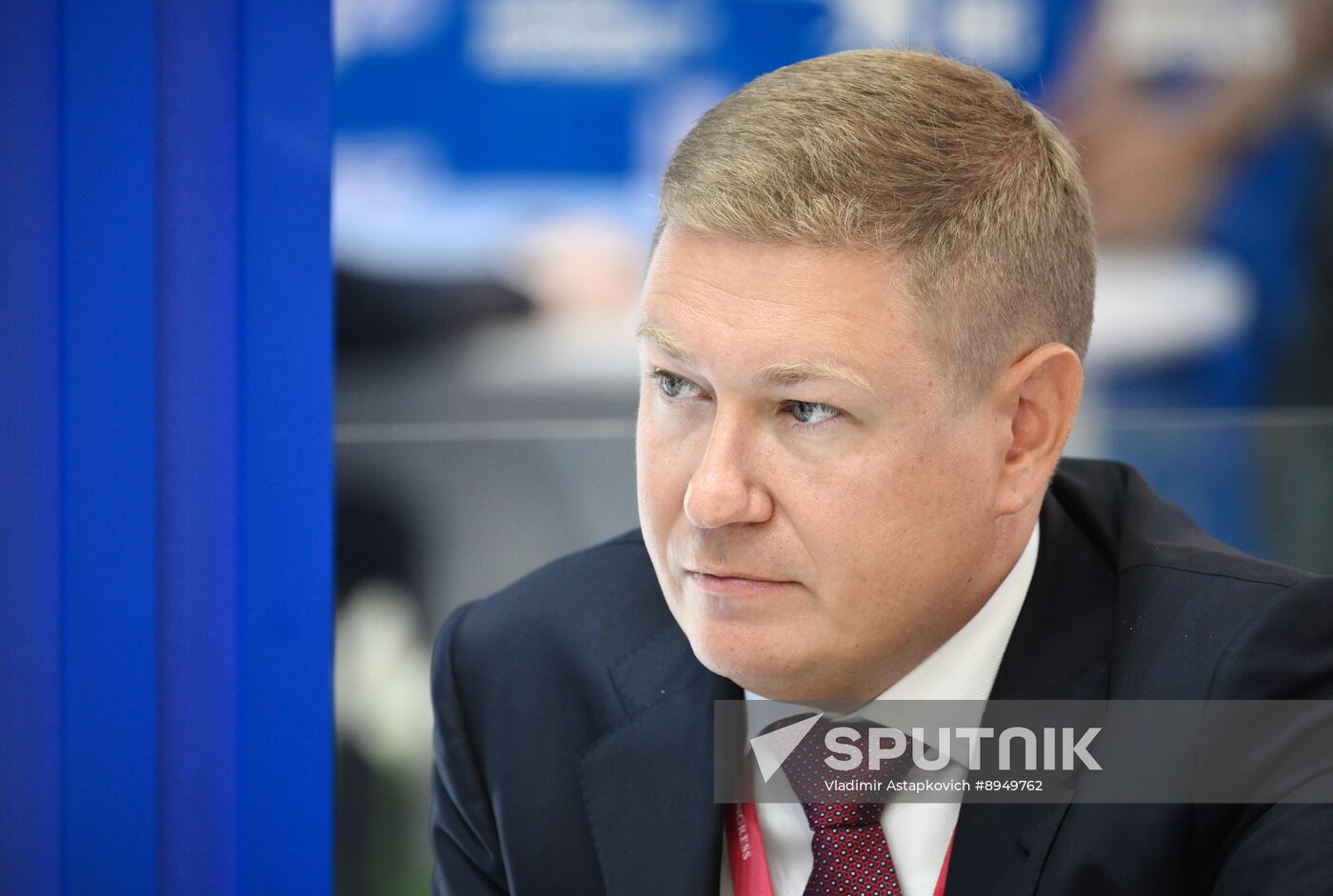 SPIEF-2025. RIA Novosti stand and Sputnik Radio studio