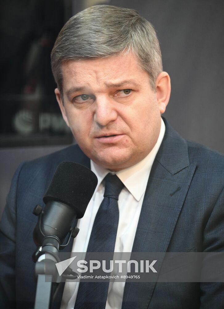 SPIEF-2025. RIA Novosti stand and Sputnik Radio studio