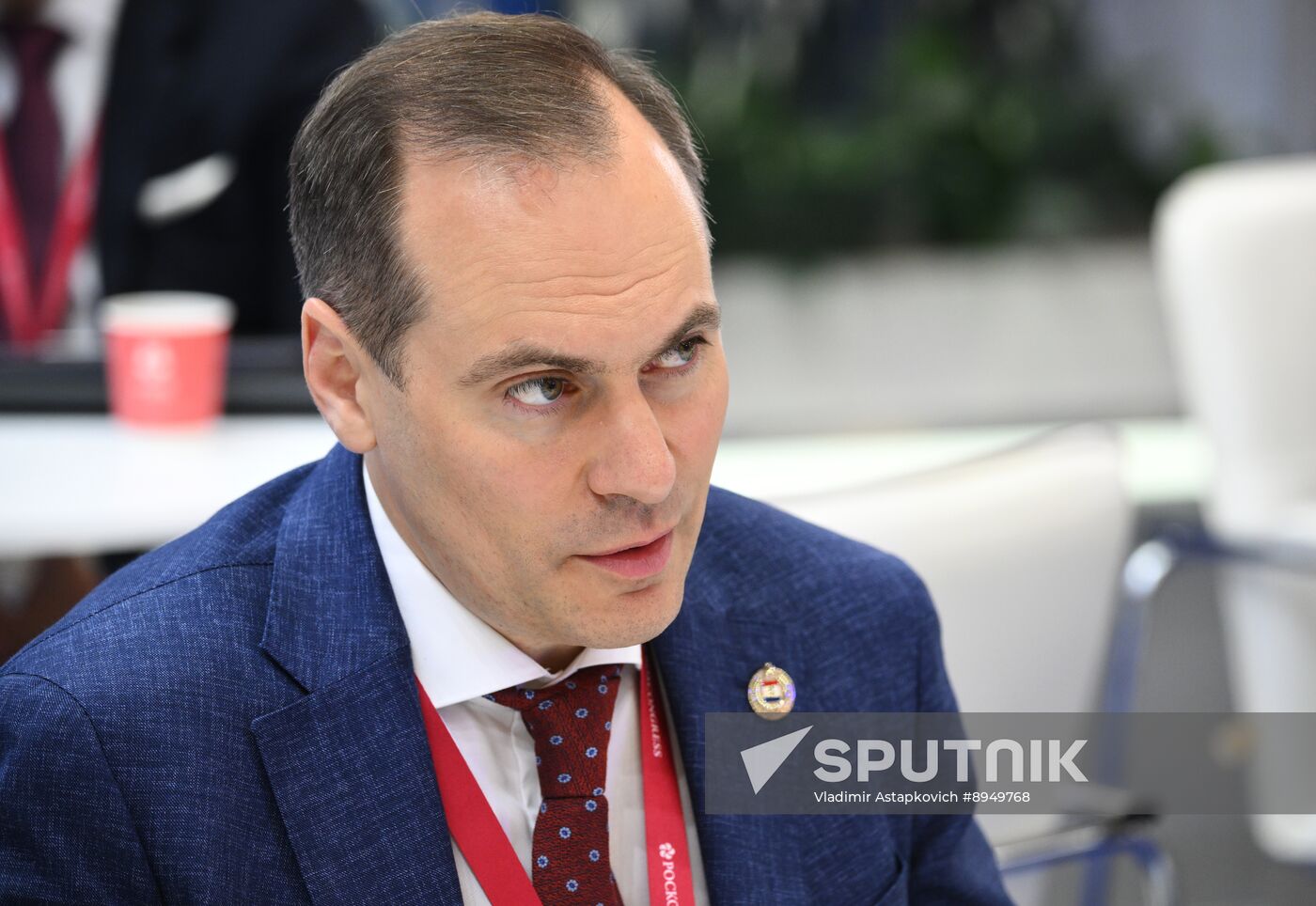 SPIEF-2025. RIA Novosti stand and Sputnik Radio studio