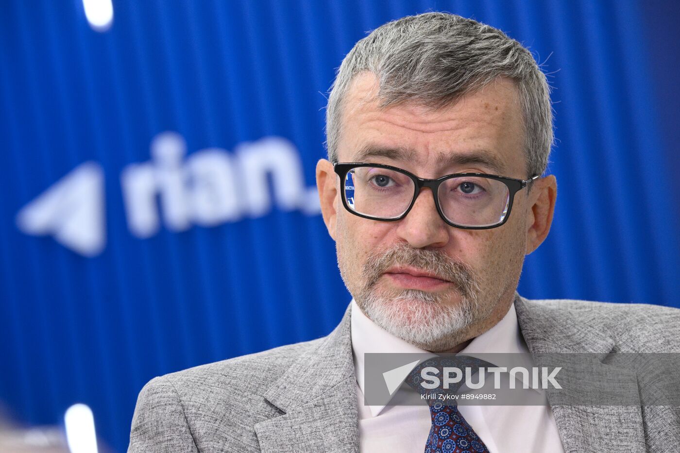 SPIEF-2025. RIA Novosti stand and Sputnik Radio studio