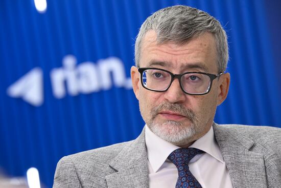 SPIEF-2025. RIA Novosti stand and Sputnik Radio studio