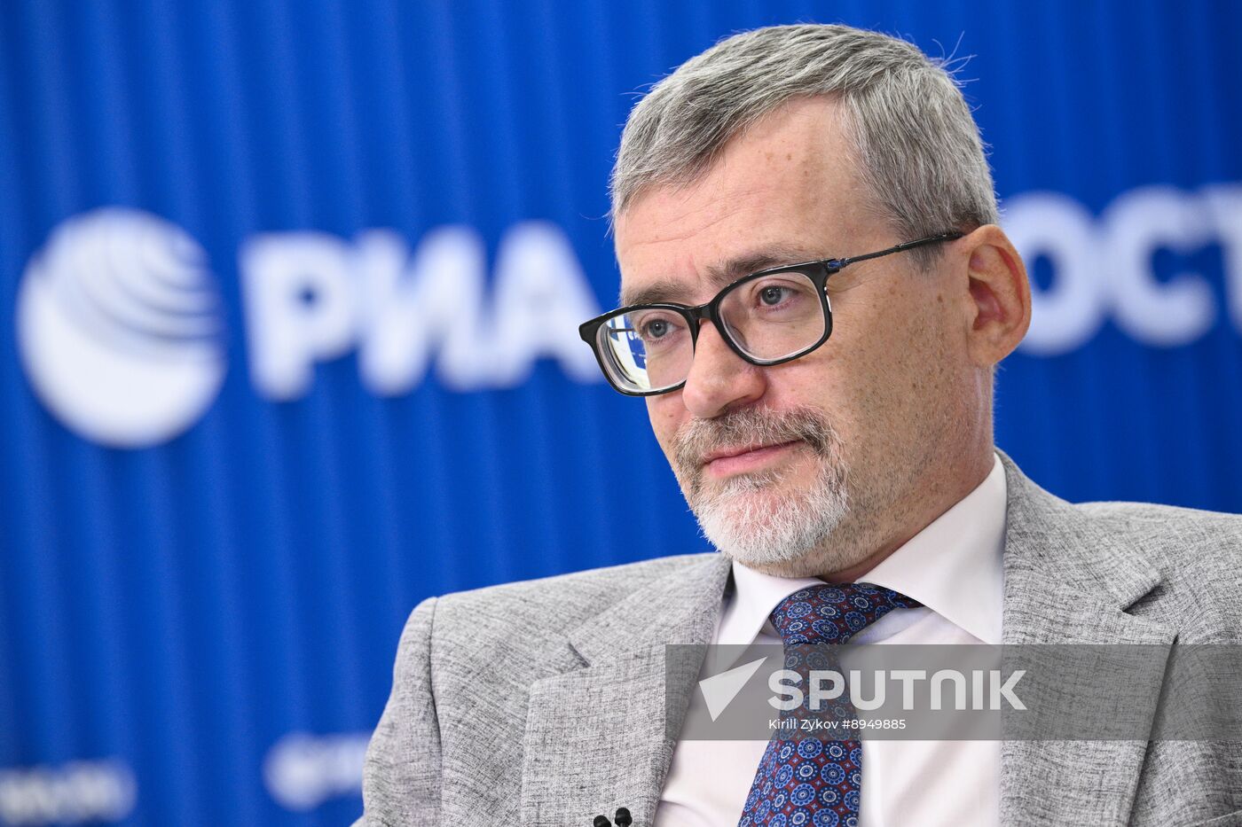 SPIEF-2025. RIA Novosti stand and Sputnik Radio studio