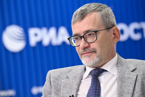 SPIEF-2025. RIA Novosti stand and Sputnik Radio studio