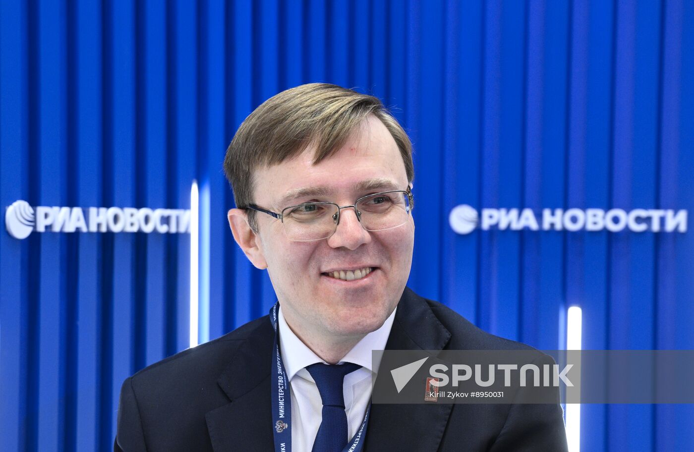SPIEF-2025. RIA Novosti stand and Sputnik Radio studio