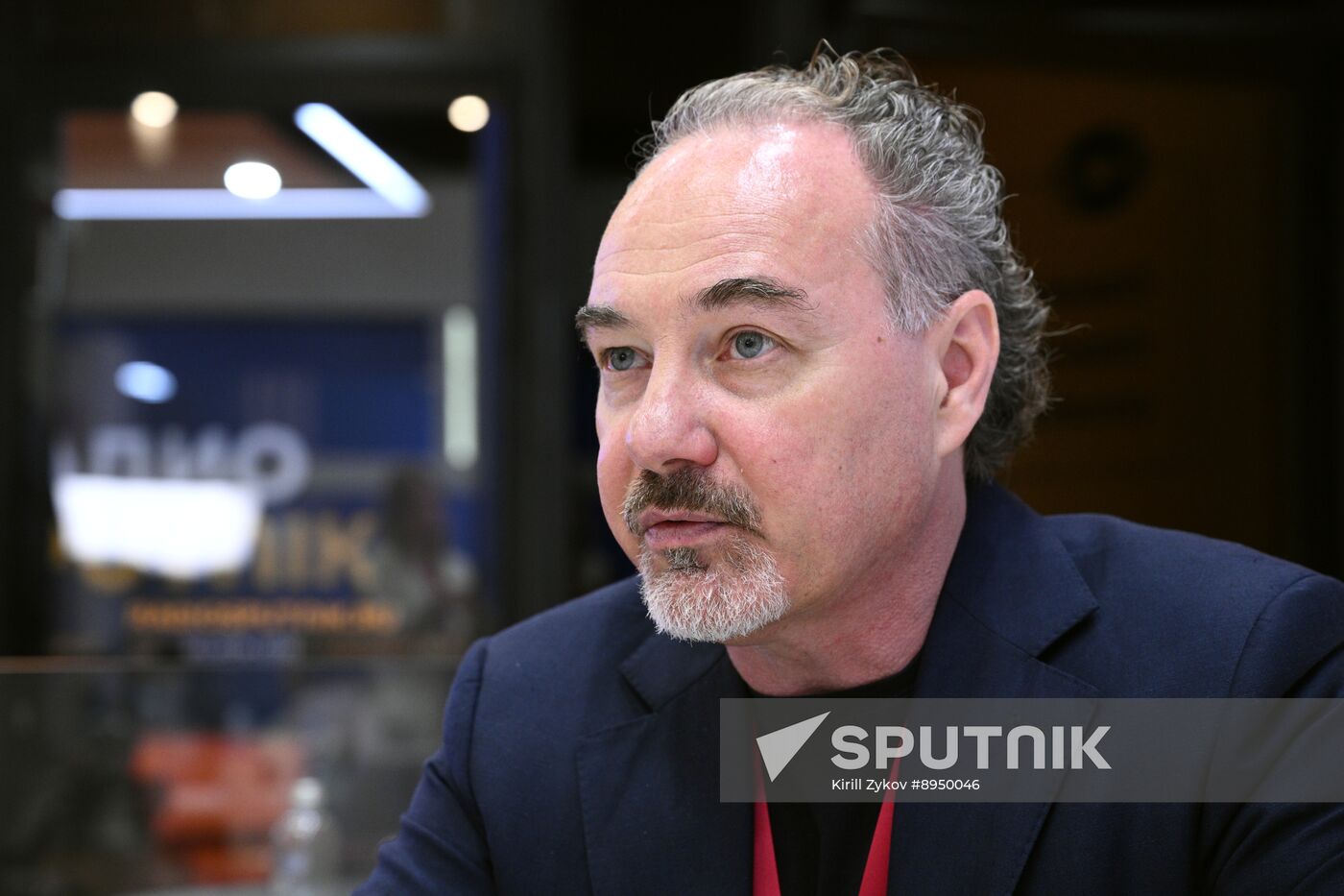 SPIEF-2025. RIA Novosti stand and Sputnik Radio studio