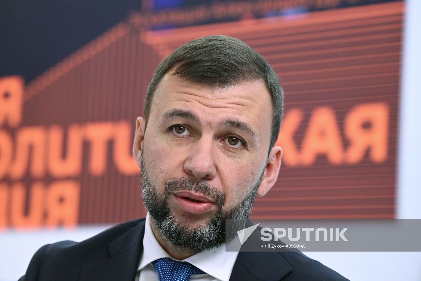 SPIEF-2025. RIA Novosti stand and Sputnik Radio studio