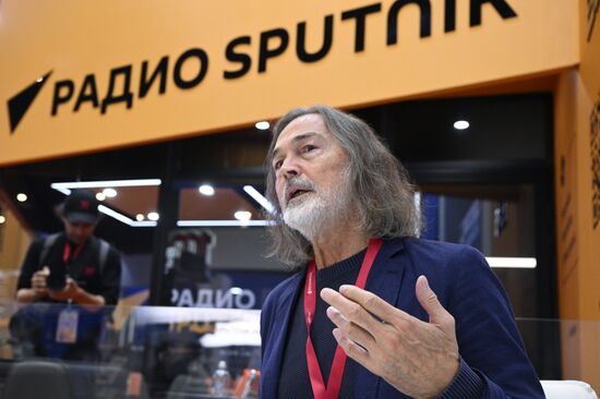 SPIEF-2025. RIA Novosti stand and Sputnik Radio studio