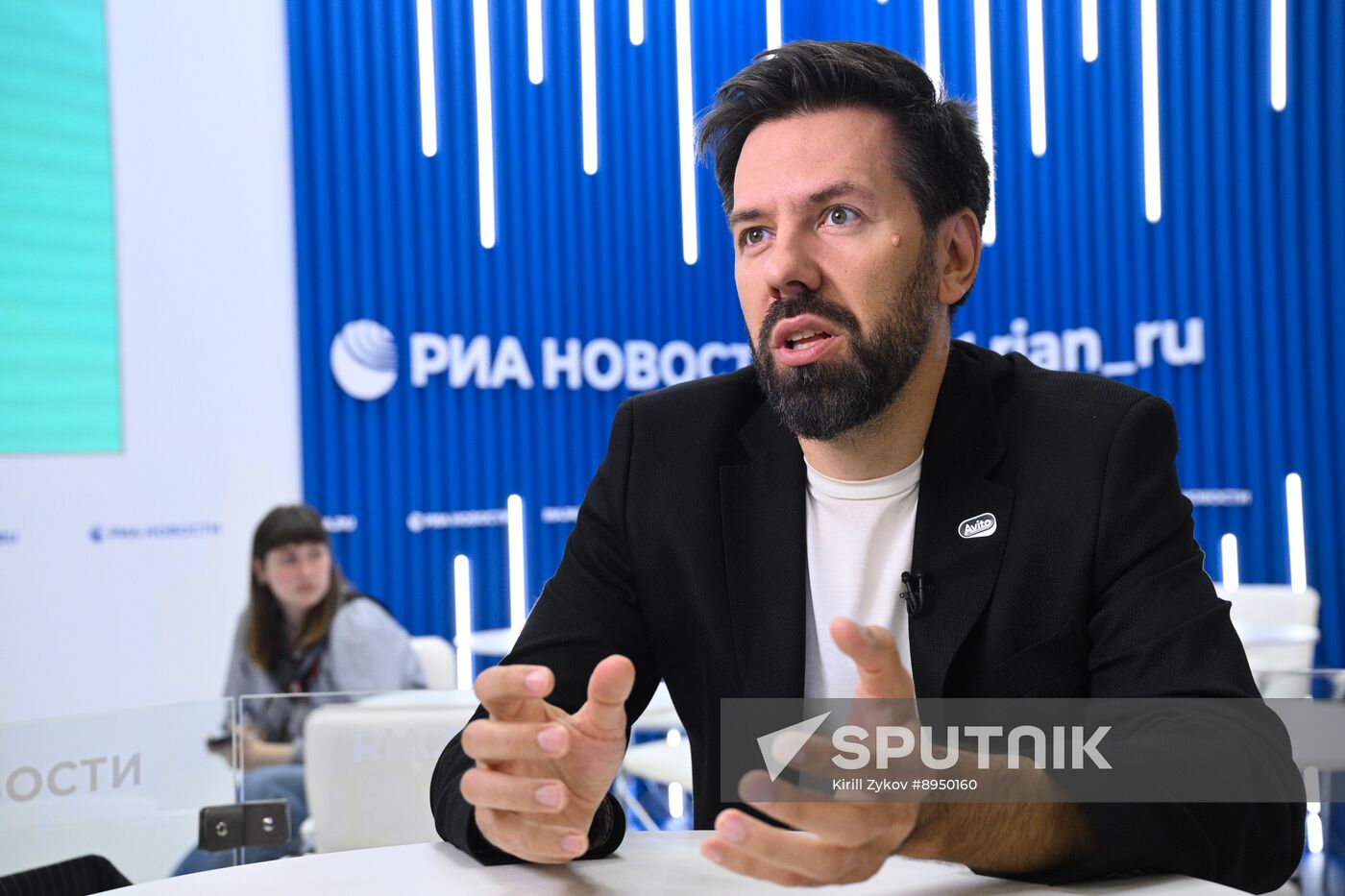 SPIEF-2025. RIA Novosti stand and Sputnik Radio studio
