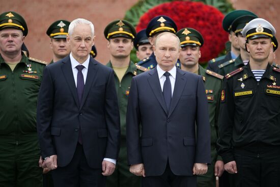Russia Putin WWII Memory and Sorrow Day