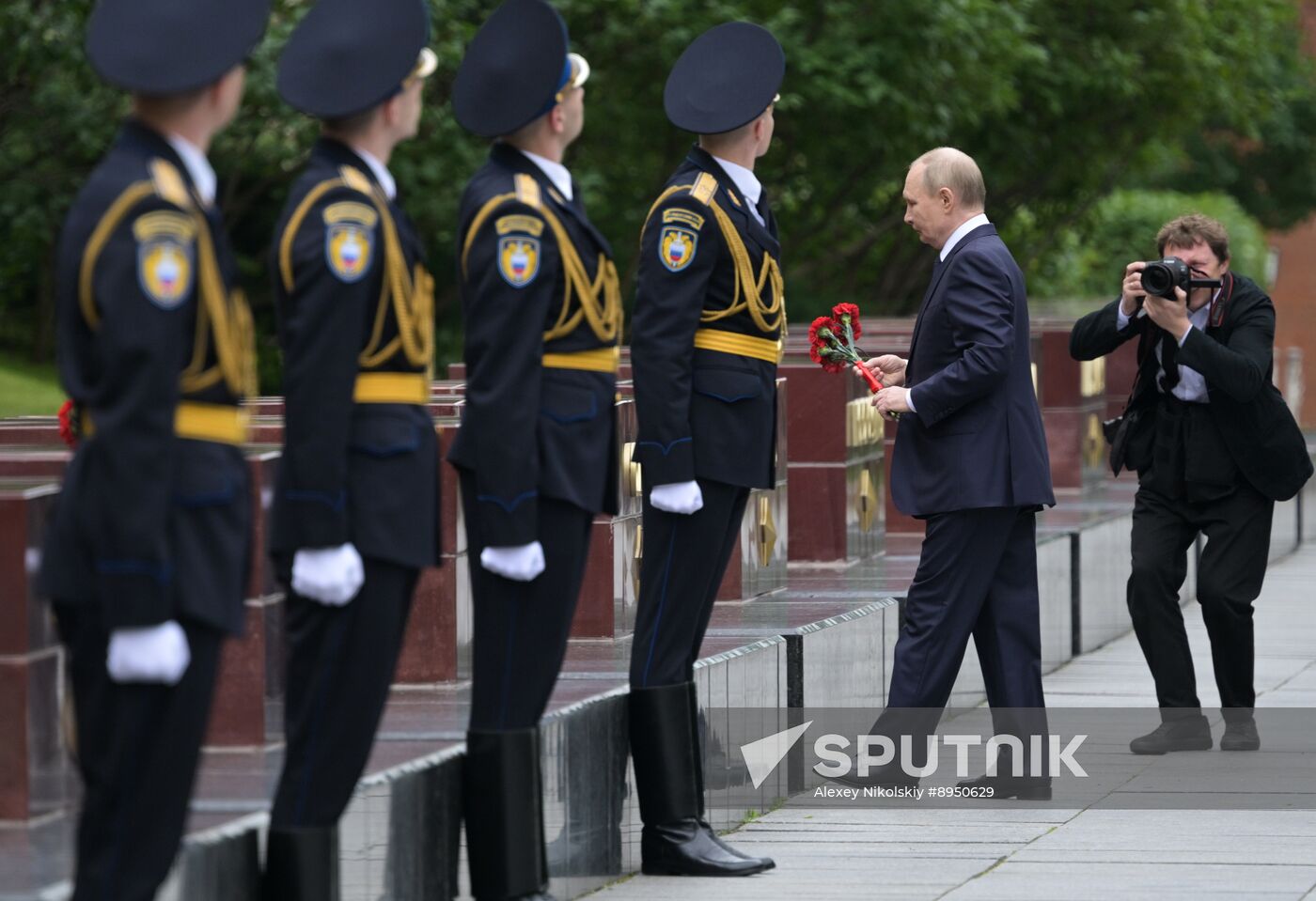 Russia Putin WWII Memory and Sorrow Day