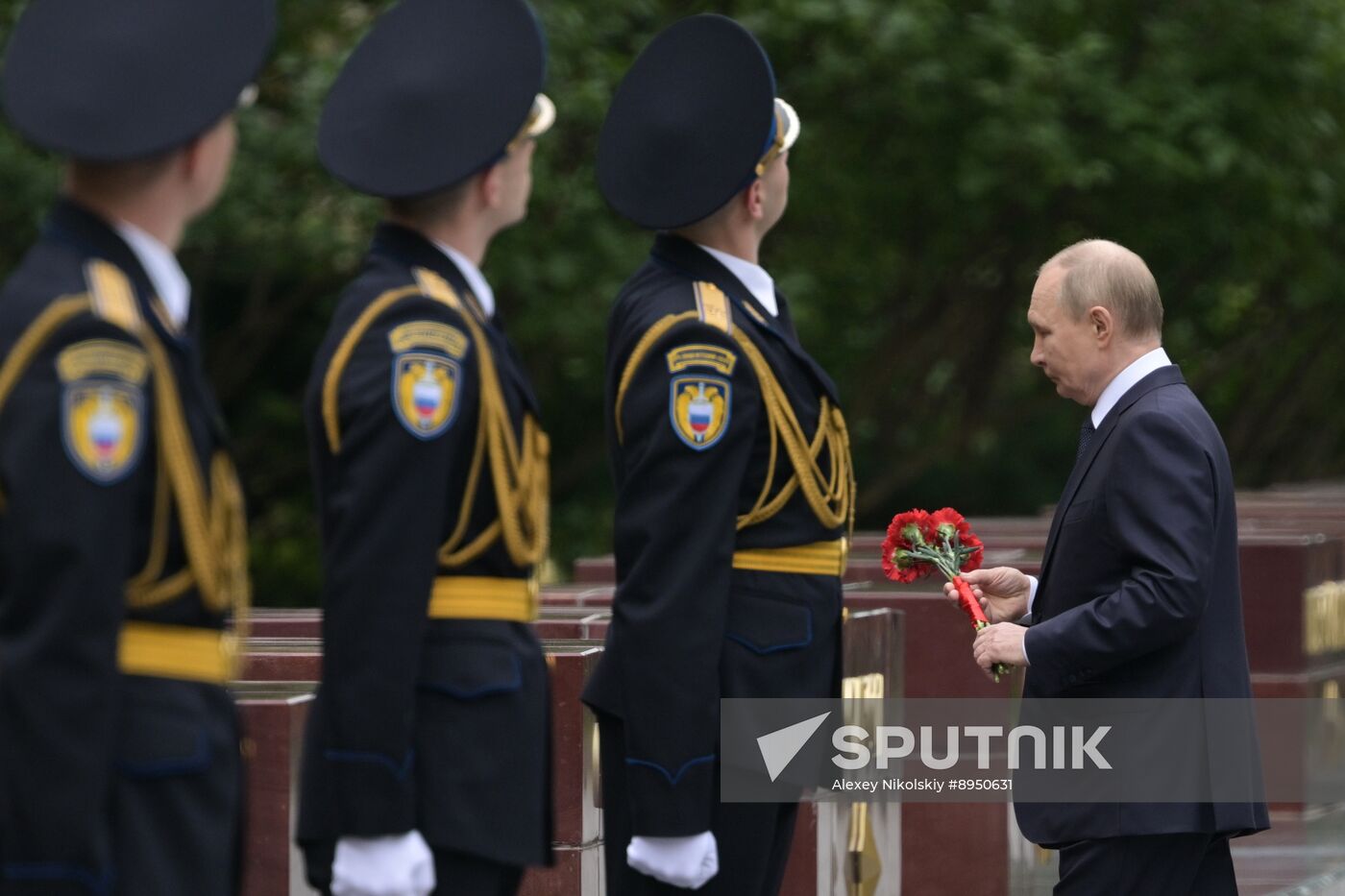 Russia Putin WWII Memory and Sorrow Day